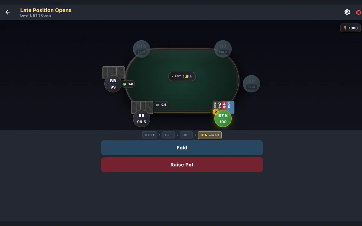 PLO Edge on macOS - training session